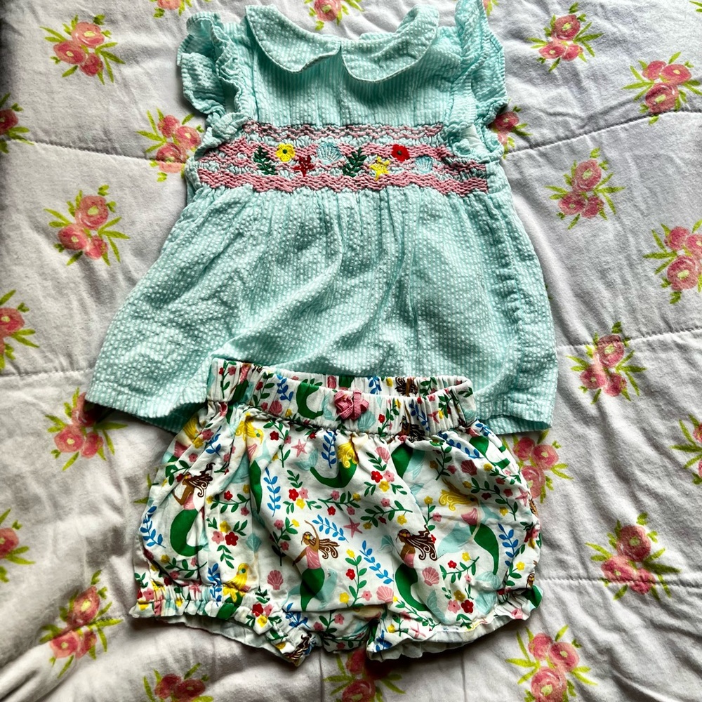 Baby Boden Mermaid Set